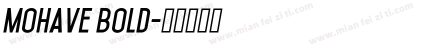 mohave bold字体转换